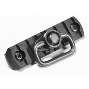 M-LOK Plate with QD Sling Swivel Black